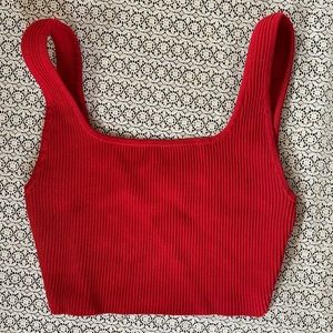 Aritzia/Babaton Sculpt Knit Crop Tank Top, Small